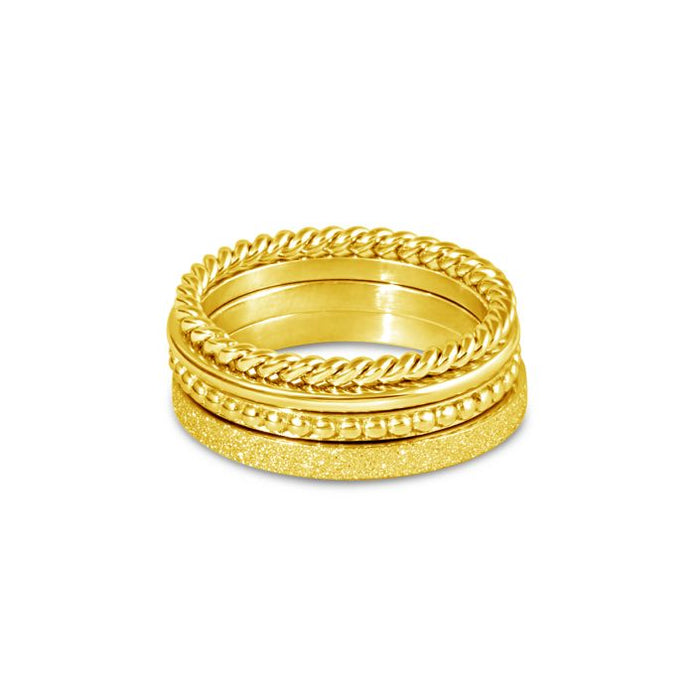 MT - 4 Ring Set Gold