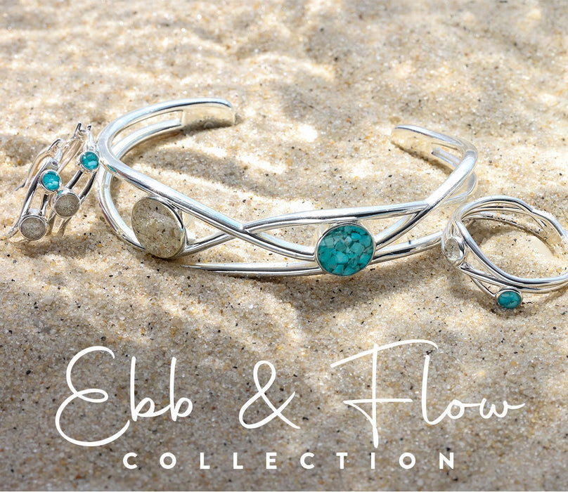 Ebb & Flow Ring (AMI Sand, Turquoise)