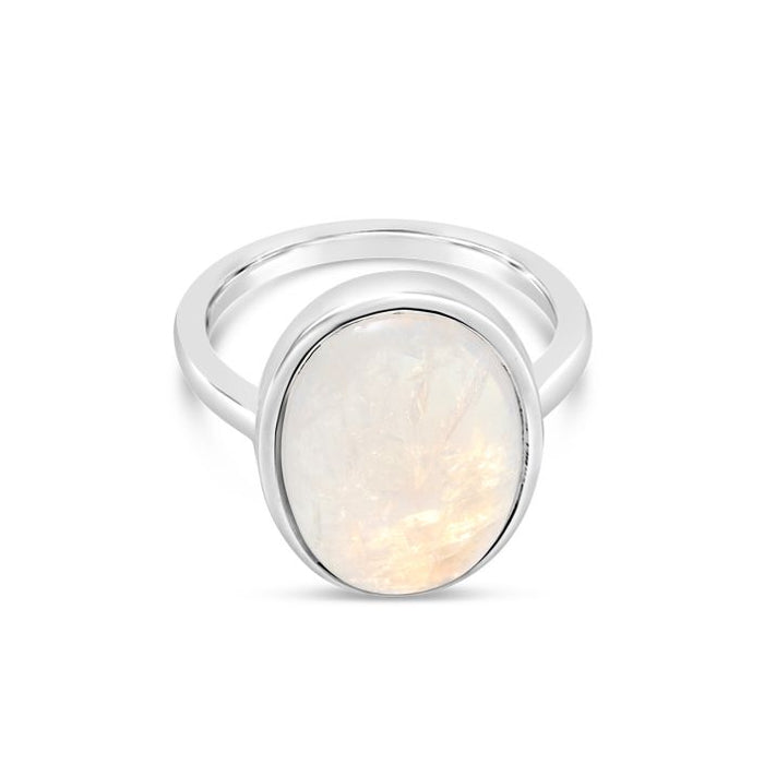 Goddess Ring with Moonstone by Camille Kostek