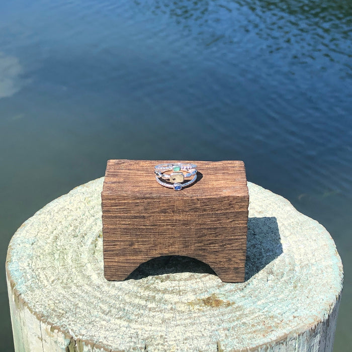 Boho Stack Ring - AMI Sand & Turquoise